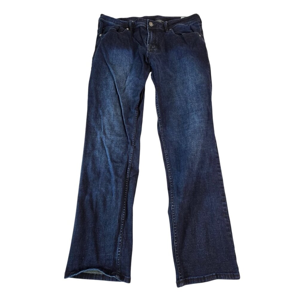 Buffalo David Bitton Jeans Mens 38x32 Blue Jackson Straight Stretch Denim Pants